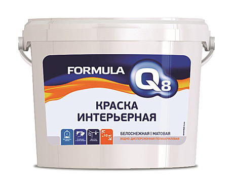 Краска В/Д FORMULA Q8 Интерьер. 3,0кг