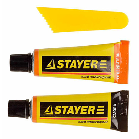 Клей  STAYER эпоксидный, в тюб.,на блистере, 6мл +  6мл